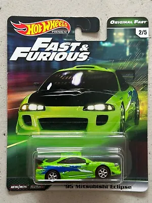 Buy 2017 Hot Wheels Fast And Furious 95 MITSUBISHI ECLIPSE Original Fast Paul Walker • 69.99£