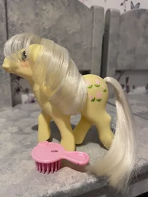 Buy Vintage My Little Pony G1 Posey 1984 White Hair Pink Flowers • 19.99£