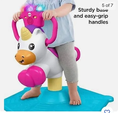Buy Fisher-Price Bounce And Spin Unicorn • 15£