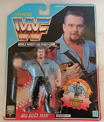 Buy 1992 WWF WWE Hasbro Big Boss Man Series 3 MOC Wrestling Action Figure • 134.11£