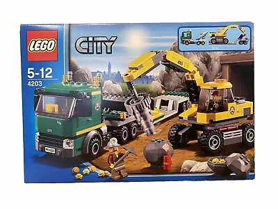 Buy Lego City 4203 - Excavator Transporter With Original Box And Instructions • 20£
