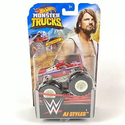 Buy Hot Wheels | Monsters Trucks - WWE - Aj Styles - In Stock Free Shipping New! • 18£