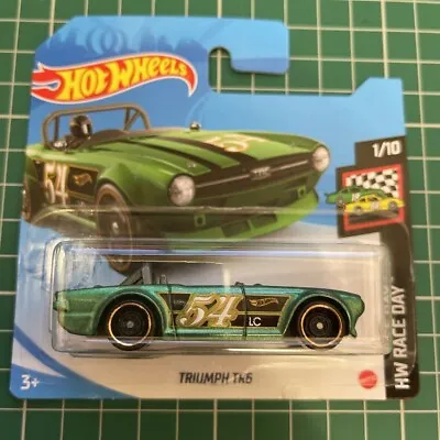 Buy Hot Wheels Triumph TR6 Green HW Race Day Number 9 New And Unopened • 19.99£