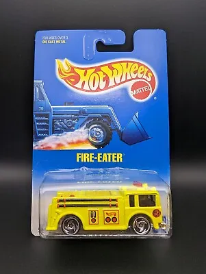Buy Hot Wheels #82 Fire-Eater Fire Engine Yellow Diecast Vintage Release 1991 • 8.95£