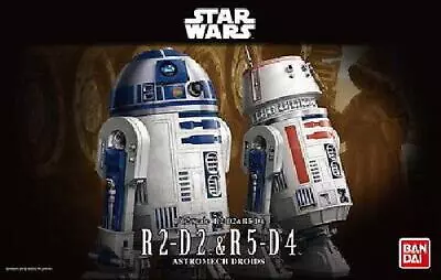 Buy Star Wars R2-D2 & R5-D4 1/12 Scale Plastic Model Kit Figure Bandai • 66.44£