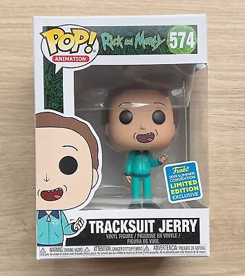 Buy Funko Pop Rick And Morty Tracksuit Jerry SDCC #574 + Free Protector • 14.99£
