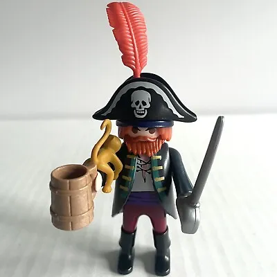 Buy Playmobil Figures: Pirate With Monkey, Sword & Ale Tankard • 3.50£
