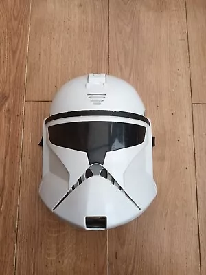 Buy Star Wars Clone Storm Trooper Talking Half Helmet Mask 2011 Hasbro • 25£