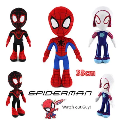 Buy UK Doll Spidey And His Amazing Friends Gwen Spin Miles Morales Plush Toy Kid Hot • 6.68£