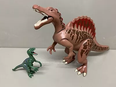 Buy Playmobil Dinosaur Spinosaurus & Raptor Figure Bundle  • 18.99£