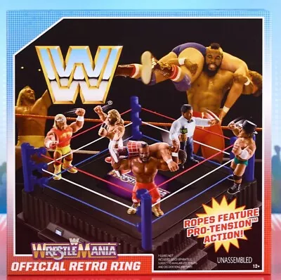 Buy Mattel WWE Wrestling *OFFICIAL RETRO RING* WrestleMania Wwf Nwo Aew Hasbro Jakks • 82.37£
