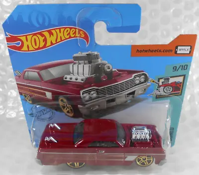 Buy Hot Wheels Tooned 1964 Chevy Impala (red) Sealed On Short Card #58/2020 • 3.50£