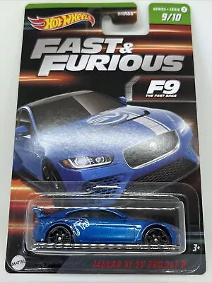Buy Hot Wheels Jaguar XE SV Project 8 Blue Fast & Furious No 9/10 New And Unopened • 24.99£