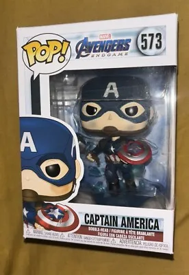 Buy Funko Pop! Movies: Avengers: Endgame - Captain America Vinyl Figure • 8.50£