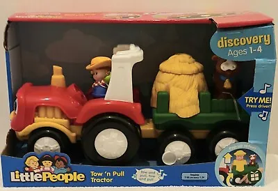 Buy Fisher Price Little People Tow And Pull Tractor Farmer, Cow & Pop Up Pig BNIB • 30£