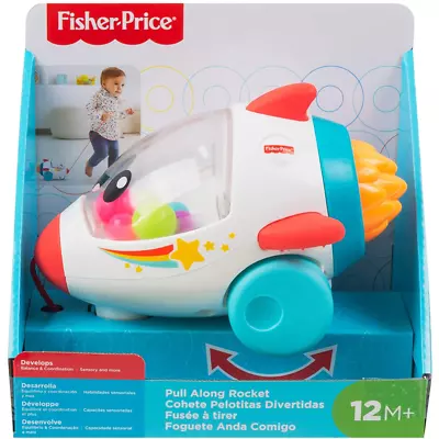Buy Fisher-Price Dream Land Pull Along Rocket 12+ Months 1+ Year Baby Toddler Toy • 11.99£