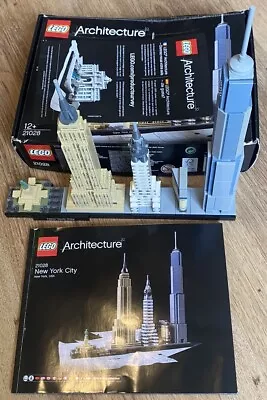 Buy Genuine Lego Architecture 21028 New York City Box Manual Tourist Skyline Capital • 25.95£