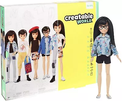 Buy Creatable World Deluxe Character Kit Customizable Doll Black Straight Hair (GGG5 • 14.29£