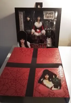 Buy Neca Elvira Very Scary Xmas Elvira Deluxe 8 Inch Clothed Figure-  In Stock • 69.95£