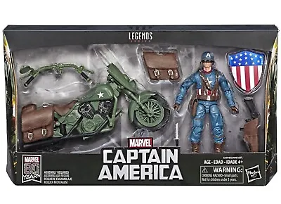 Buy Hasbro Legends Captain America With Bike  - New • 59.99£