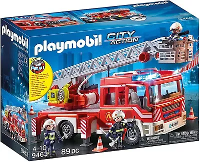 Buy Playmobil 9463 - City Action Fire Ladder Unit + Extendable Ladder - New & Sealed • 54.79£