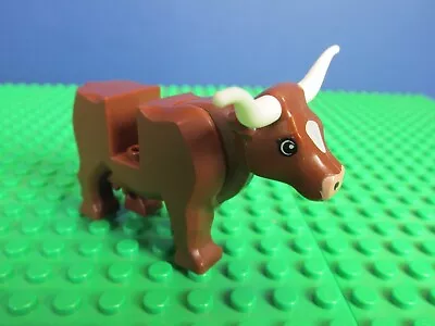 Buy Genuine LEGO BROWN COW BULL HORNS Animal MINIFIGURE City 60052 70810 • 19.92£