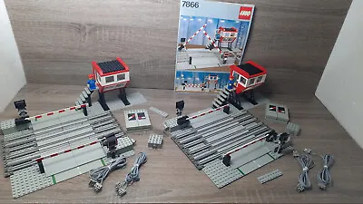 Buy LEGO® 2x 7866 12V Railway Crossing OBA Level Crossing Remote Controlled 7740 7745 • 231.29£