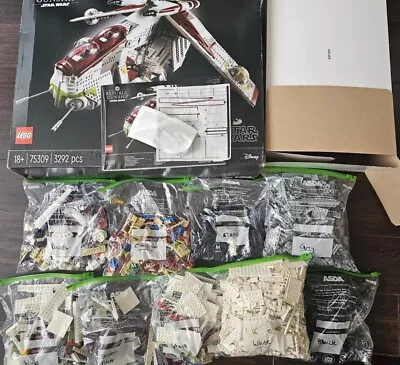 Buy UCS LEGO STAR WARS  Republic Gunship (75309) With Box And Manuals  • 217.50£