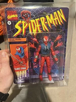 Buy Hasbro Marvel Legends Spider-Man Retro SCARLET SPIDER BRAND NEW UK Seller • 22£