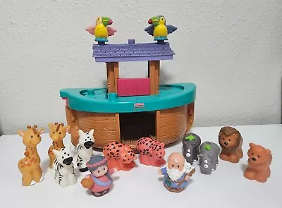 Buy Fisher Price Little People Noah's Ark With Noah Boat And Animals Figures Bundle • 17.99£