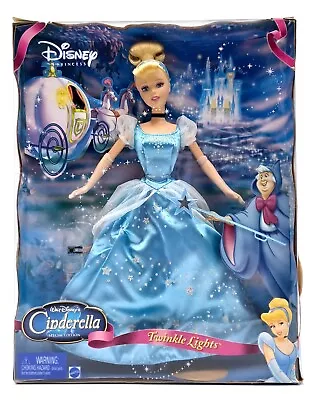 Buy 2004 Walt Disney's Twinkle Lights Princess Cinderella Doll / NrfB, Mattel G7983 • 50.78£