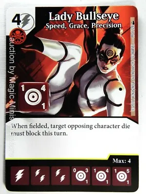 Buy Deadpool ~ LADY BULLSEYE Speed, Grace Precision #99 Rare Dice Masters Card & Die • 1.73£