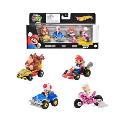 Buy Hot Wheels Mario Kart 4 Pack - The Super Mario Bros. Movie From Japan Figure FS • 46.12£