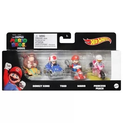 Buy The Super Mario Bros. Movie Hot Wheels - Die Cast Vehicle 4-Pack  • 44.99£