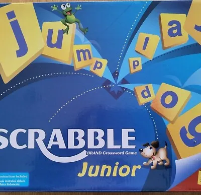 Buy Mattel Junior Scrabble Board Game Age 5-10. 2-4 Players Two Games In One • 8.50£