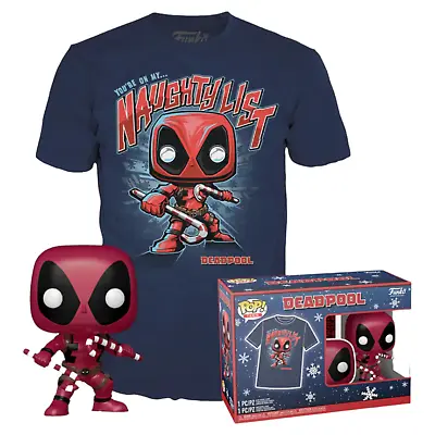 Buy Marvel Pop & Tee Deadpool With Candy Canes (Metallic) • 26.75£
