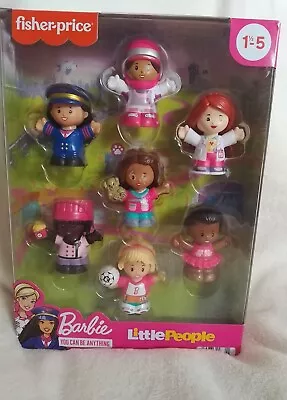 Buy Fisher-Price Little People Barbie You Can Be Anything 7 Figure Pack Brand New • 19.99£