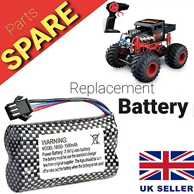 Buy Hot Wheels Monster Trucks Replacement 7.4V 1500mAh Battery Spare Parts UK Stock  • 15£