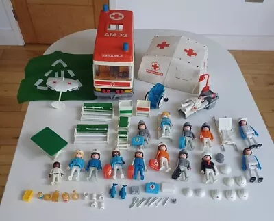 Buy Vintage Playmobil Ambulance, Medical Tent, 40+ Accessories & 15 Figures Etc. • 34.99£