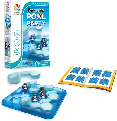 Buy Smart Games - Penguins Pool Party, Puzzle Game With 60 Challenges, 6+ Ages • 20.68£