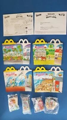 Buy Barbie NIP Set 1996 McDonald's Happy Meal Toys, Boxes & Competition Sheets • 10£