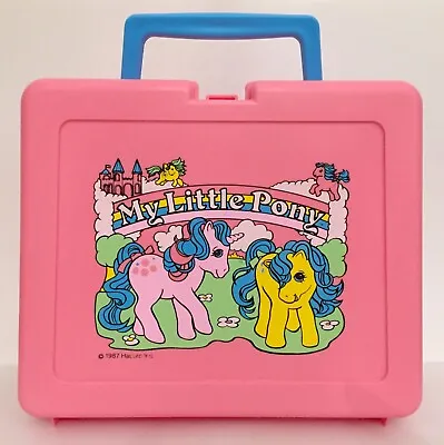 Buy Vintage G1 💕 My Little Pony 1987 UK Exclusive Buttons Bubbles Lunchbox & Flask • 45.99£