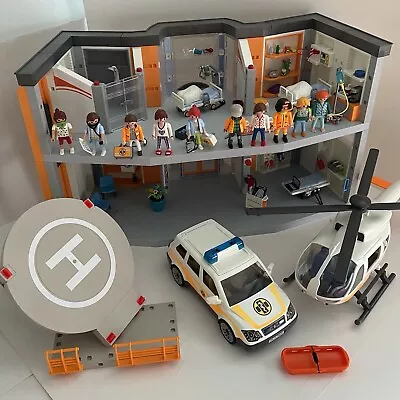 Buy Playmobil 70190 Hospital Bundle With Ambulance & Helicopter + Helipad • 58.99£