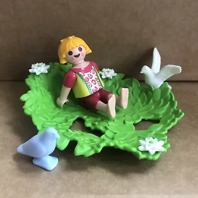 Buy Playmobil Flower Fairy Girl On Fallen Leaves Patch & Birds, Magic Spares 19 • 2.80£