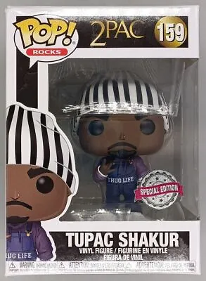 Buy #159 Tupac Shakur (Thug Life) - 2Pac Damaged Box Funko POP With Protector • 25.99£