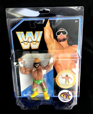 Buy WWE/WWF Macho Man Randy Savage Mattel Retro Series 9 2019 Hasbro Style MOC • 39.99£