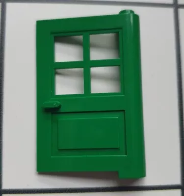 Buy LEGO 3861 1x4x5 Door With 4 Pane Window Green • 2.99£