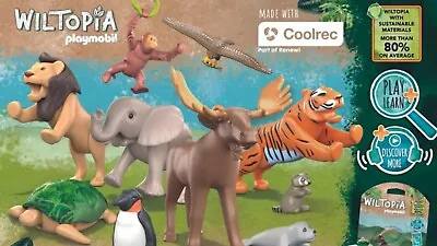 Buy Playmobil Wiltopia Zoo Animals - Sustainable Wildlife - 27 Different Animals • 5.99£