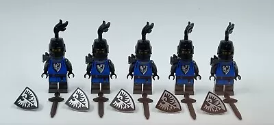Buy LEGO BLACK FALCON ARMY Castle MINIFIGURE ARMOUR SHIELD BLACK PLUME NEW X5 (55) • 37.99£