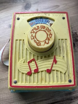 Buy Retro Fisher Price Music Box  Pocket Radio • 5£